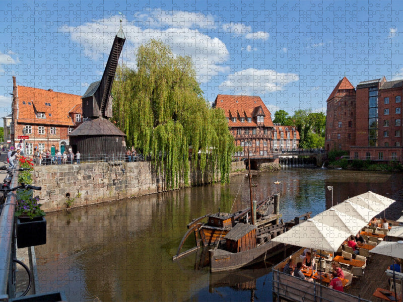 Alter Kran, Lüner Mühle, Alter Hafen - CALVENDO Foto-Puzzle'