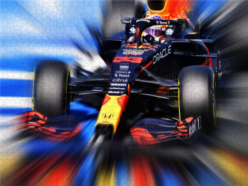 Le Néerlandais Max Verstappen est désormais le plus grand rival de Lewis Hamilton. Sa mission est aussi appelée « titre de champion du monde ». - Casse-tête photo CALVENDO 