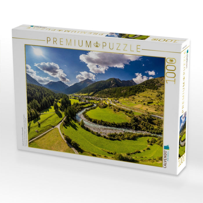 Lavin am Inn im Unterengadin - CALVENDO Foto-Puzzle'