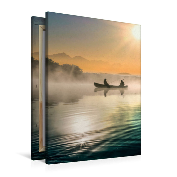 Premium Textil-Leinwand Ein Motiv aus dem Kalender Angeln - einfach cool