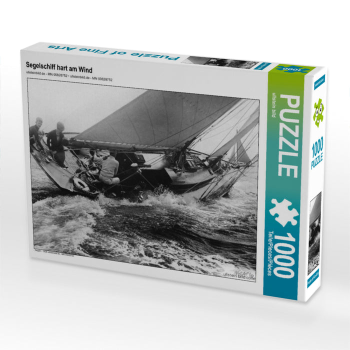 Segelschiff hart am Wind 1000 Teile Puzzle quer - CALVENDO Foto-Puzzle'