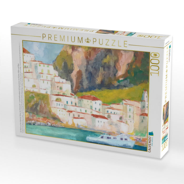 Ein Motiv aus dem Kalender Farben der Sehnsucht - Landschaftsmalerei mit Impressionen von Küsten, Häfen und Meer - CALVENDO Foto-Puzzle'