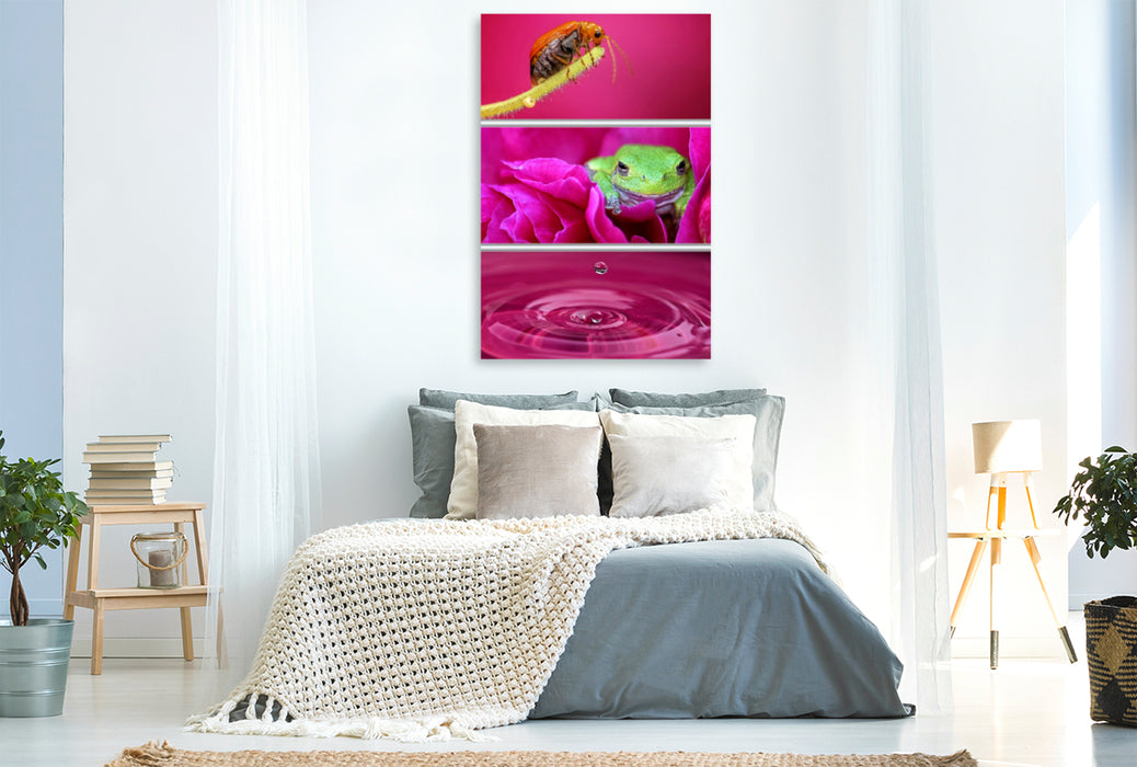Premium Textil-Leinwand Premium Textil-Leinwand 80 cm x 120 cm  hoch Pink Rhapsody