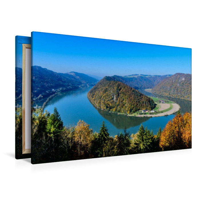 Premium Textil-Leinwand Ein Motiv aus dem Kalender Die Donau in Österreich