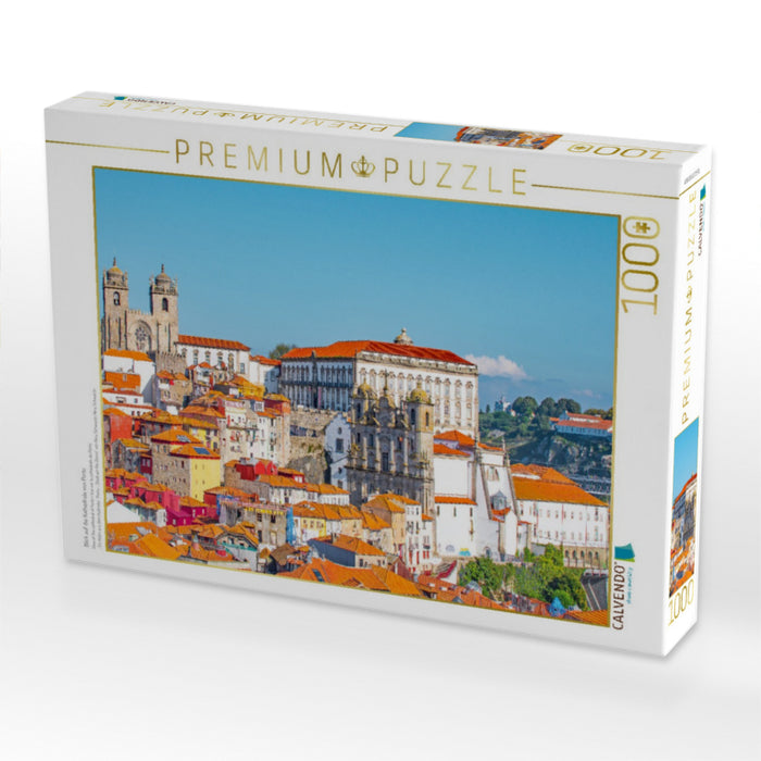 Blick auf die Kathedrale von Porto - CALVENDO Foto-Puzzle'