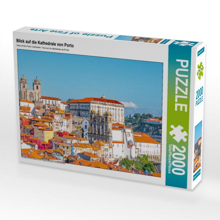 Blick auf die Kathedrale von Porto 2000 Teile Puzzle quer - CALVENDO Foto-Puzzle'