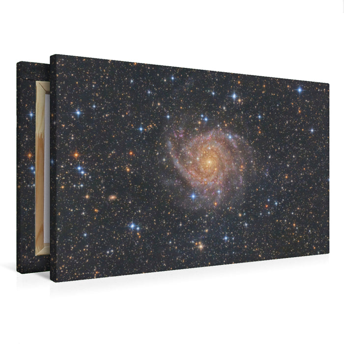 Premium Textil-Leinwand Versteckte Galaxie