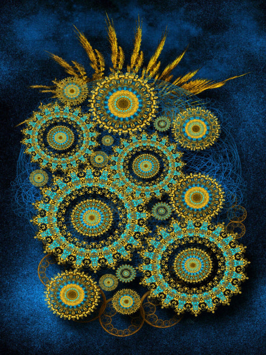 Metallic Kaleidoscopes - CALVENDO Foto-Puzzle'