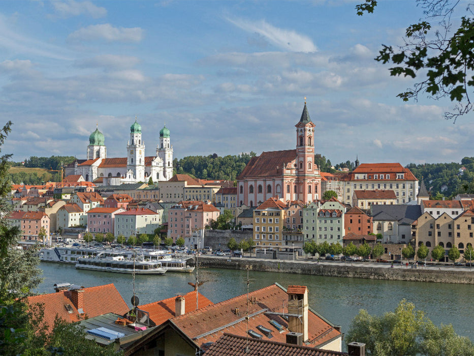 Dom St. Stephan und Kirche St. Paul - CALVENDO Foto-Puzzle'