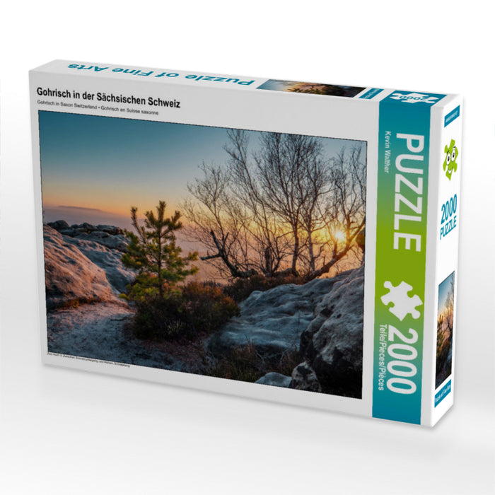Gohrisch in der Sächsischen Schweiz 2000 Teile Puzzle quer - CALVENDO Foto-Puzzle'