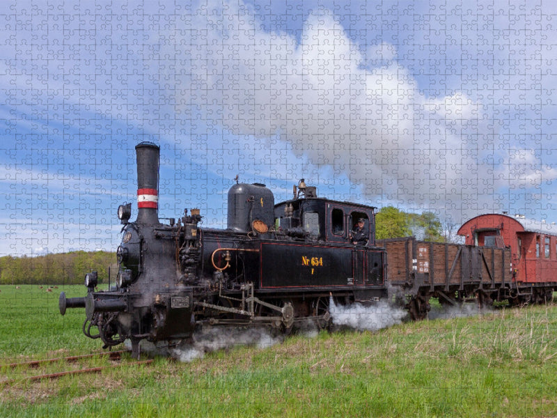 Angelner Dampfeisenbahn bei Wagersrott - CALVENDO Foto-Puzzle'