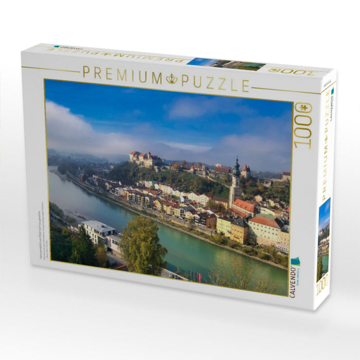 Panoramablick von Österreich aus gesehen - CALVENDO Foto-Puzzle'