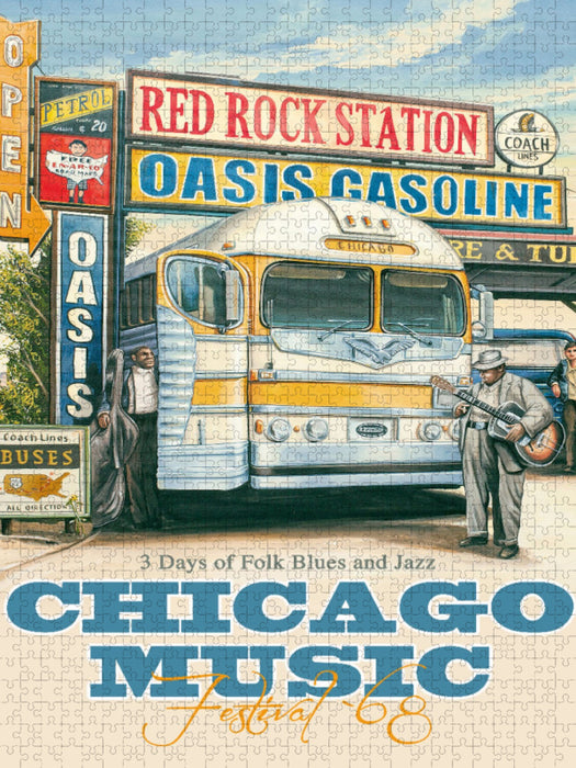 Chicago Music Festival `68 - CALVENDO Foto-Puzzle'