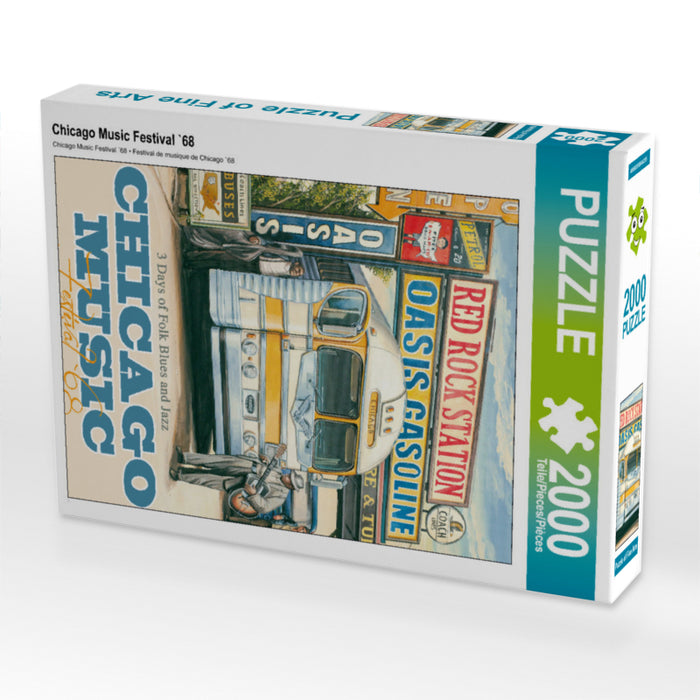 Chicago Music Festival `68 2000 Teile Puzzle hoch - CALVENDO Foto-Puzzle'