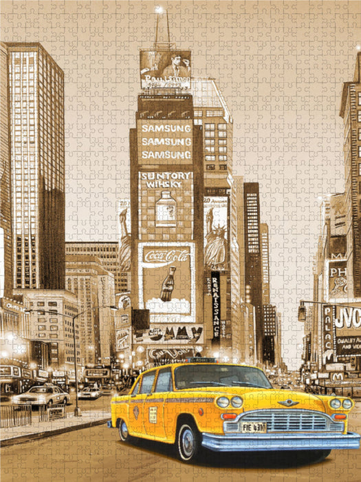 New York Taxi 2000 Teile Puzzle hoch - CALVENDO Foto-Puzzle'