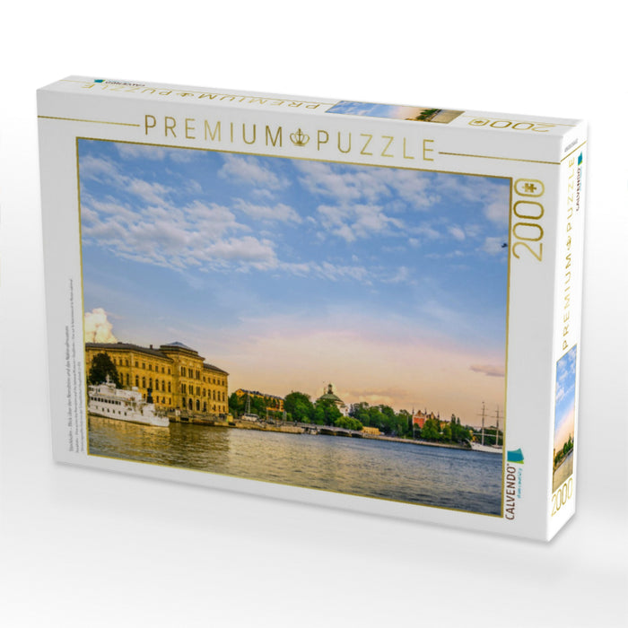 Stockholm - Blick über den Norrström und das Nationalmuseum - CALVENDO Foto-Puzzle'