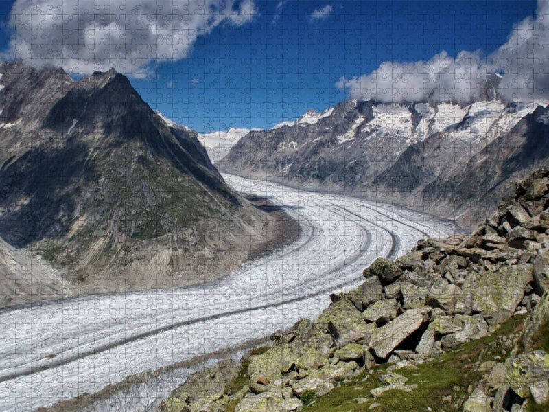 Aletsch-Gletscher - CALVENDO Foto-Puzzle'