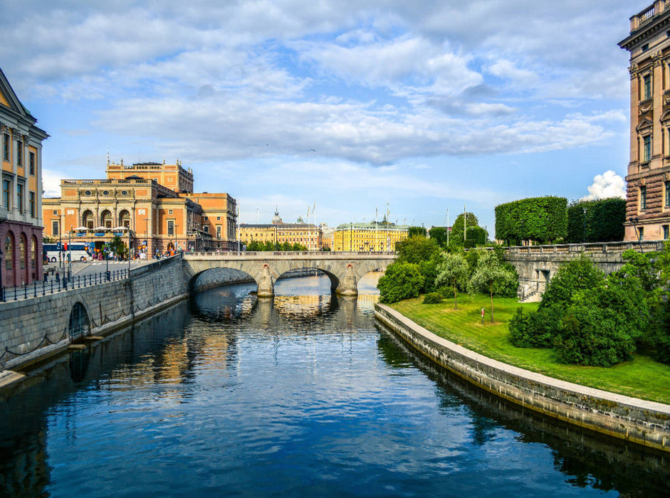 Stockholm - Norrbrobrücke und Königliche Oper - CALVENDO Foto-Puzzle'