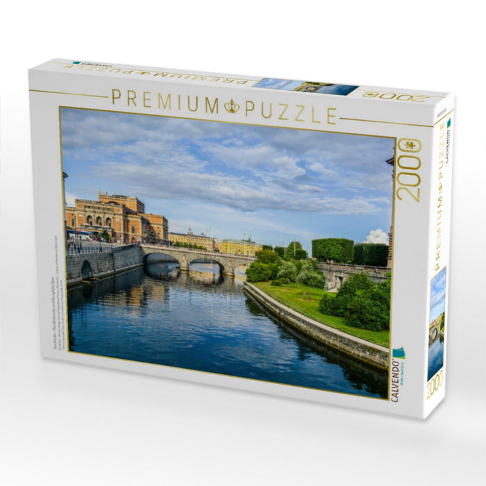 Stockholm - Norrbrobrücke und Königliche Oper - CALVENDO Foto-Puzzle'