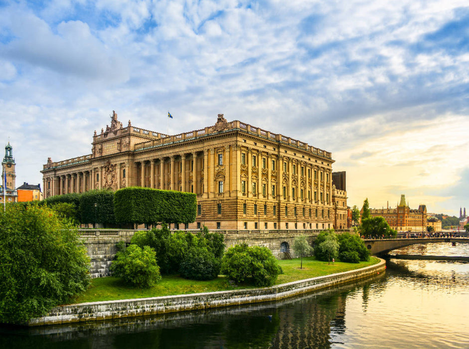 Stockholm – Schwedischer Reichstag - CALVENDO Foto-Puzzle'