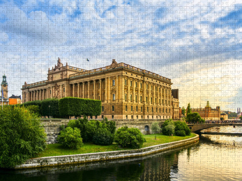 Stockholm – Schwedischer Reichstag - CALVENDO Foto-Puzzle'