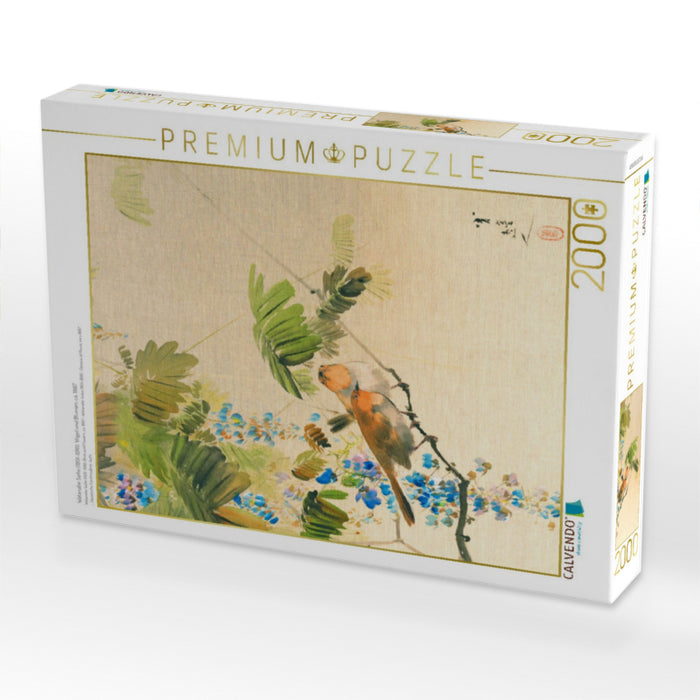 Watanabe Seitei (1851–1918): Vögel und Blumen, ca. 1887 - CALVENDO Foto-Puzzle'