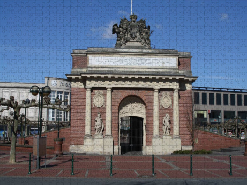 Berliner Tor Wesel 2000 Teile Puzzle quer - CALVENDO Foto-Puzzle'