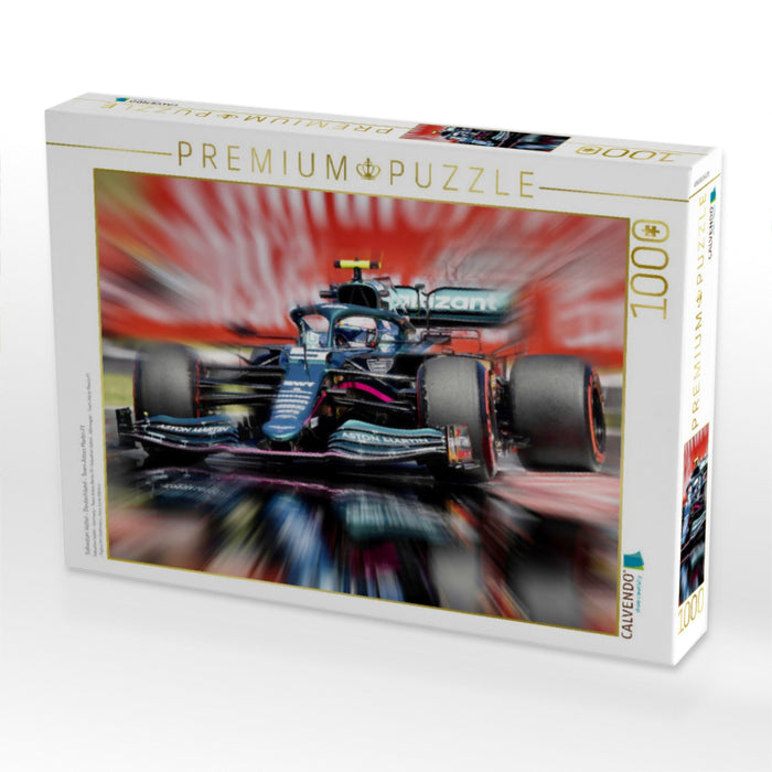 Sebastian Vettel - Deutschland - Team Aston Martin F1 - CALVENDO Foto-Puzzle'