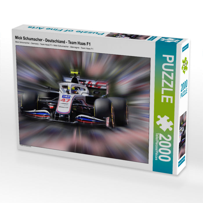 Mick Schumacher - Deutschland - Team Haas F1 2000 Teile Puzzle quer - CALVENDO Foto-Puzzle'