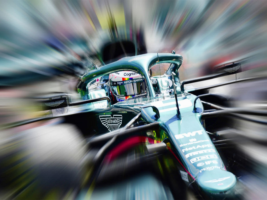 Der viermalige Weltmeister Sebastian Vettel aus Deutschland startete 2021 erstmals für das britische Team Aston Martin. - CALVENDO Foto-Puzzle'