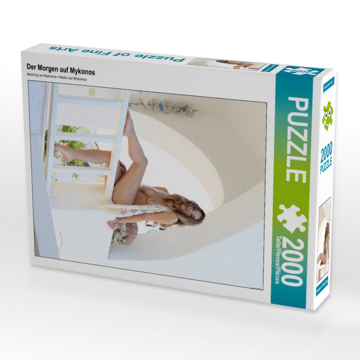 Der Morgen auf Mykonos 2000 Teile Puzzle hoch - CALVENDO Foto-Puzzle'
