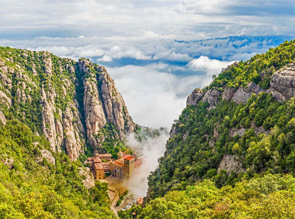 Kloster Montserrat - CALVENDO Foto-Puzzle'
