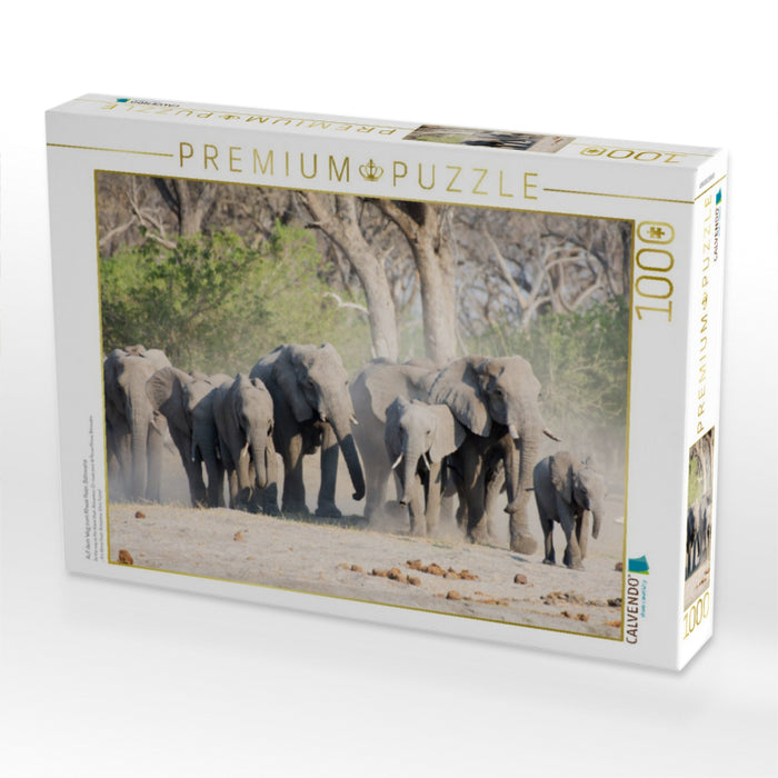 Auf dem Weg zum Khwai River, Botswana - CALVENDO Foto-Puzzle'