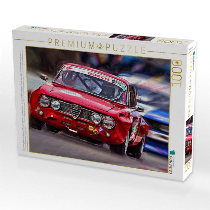 Von Ford eigentlich nicht für den Motorsport gedacht, wurde der Escort dennoch bald ein Sportgerät für Rundstreckenveranstaltungen und Bergrennen. - CALVENDO Foto-Puzzle'