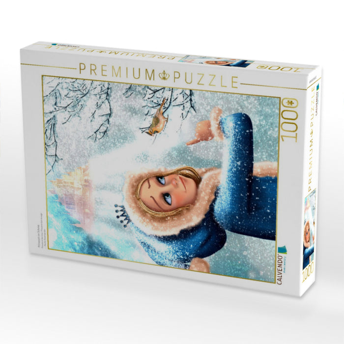 Prinzessin im Schnee - CALVENDO Foto-Puzzle'