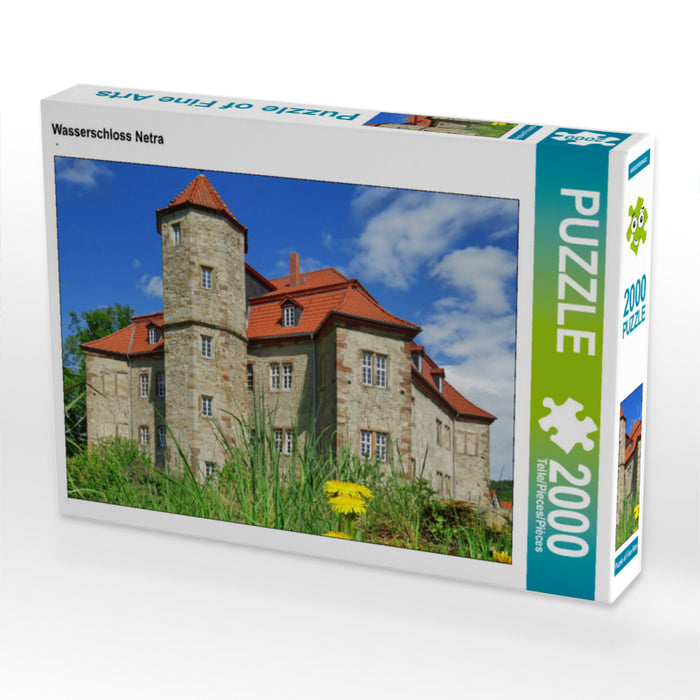Wasserschloss Netra 2000 Teile Puzzle quer - CALVENDO Foto-Puzzle'