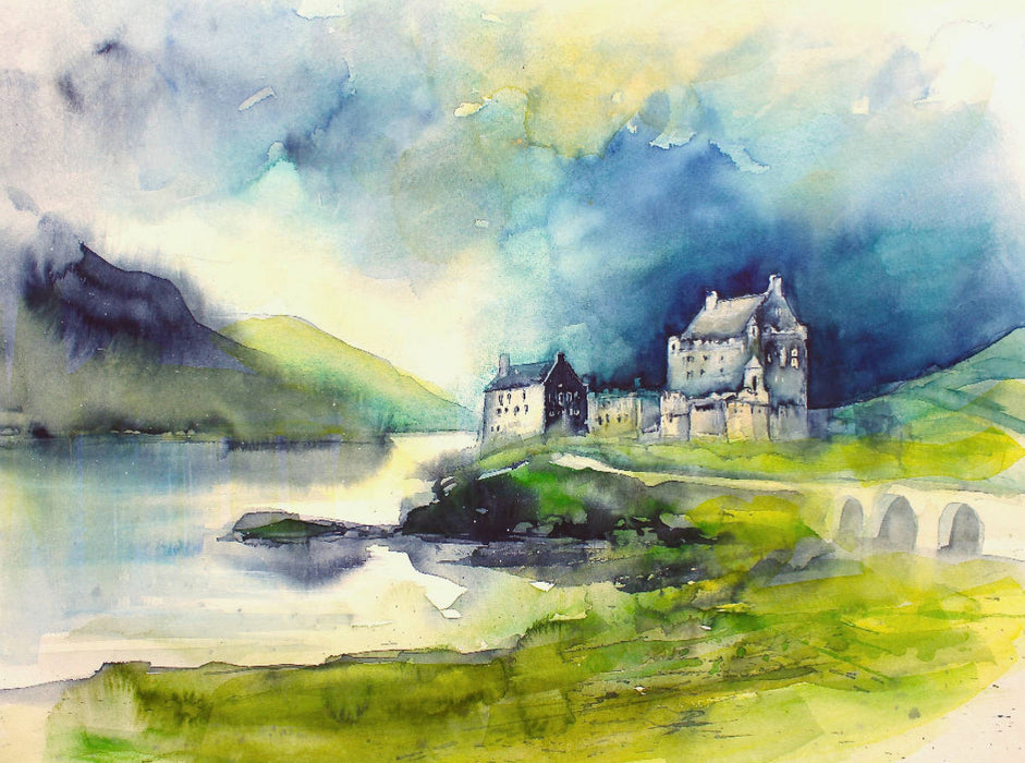 Eilean Donan Castle/Schottland 2000 Teile Puzzle quer - CALVENDO Foto-Puzzle'