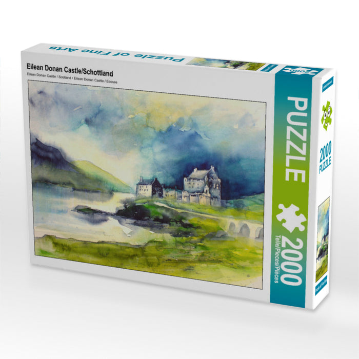 Eilean Donan Castle/Schottland 2000 Teile Puzzle quer - CALVENDO Foto-Puzzle'