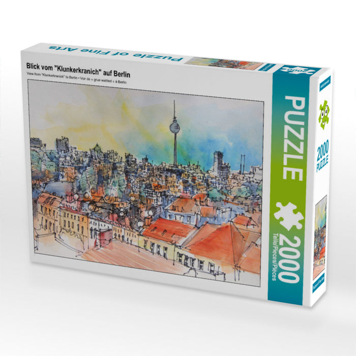 View of Berlin from the "Klunkerkranich" - CALVENDO photo puzzle 