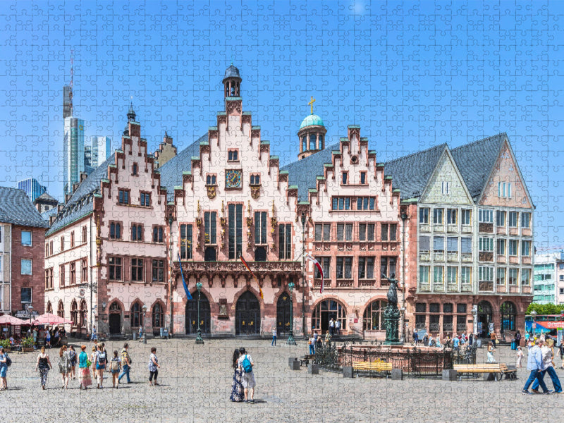 Ein Motiv aus dem Kalender Frankfurt - Wolkenkratzer und Tradition - CALVENDO Foto-Puzzle'