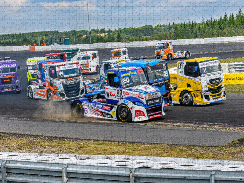 Erbitterter Fight im Verfolgerfeld - CALVENDO Foto-Puzzle'