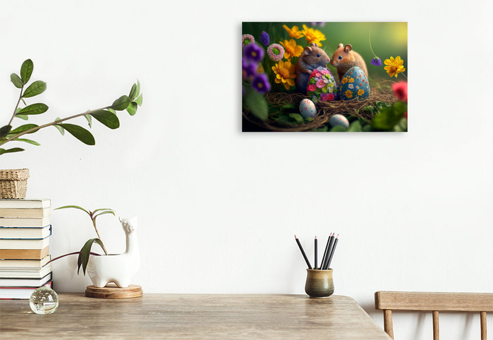 Premium textile canvas Oh you beautiful spring time 