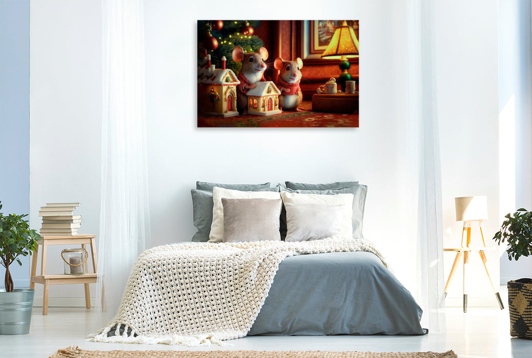 Premium textile canvas Merry Christmas 