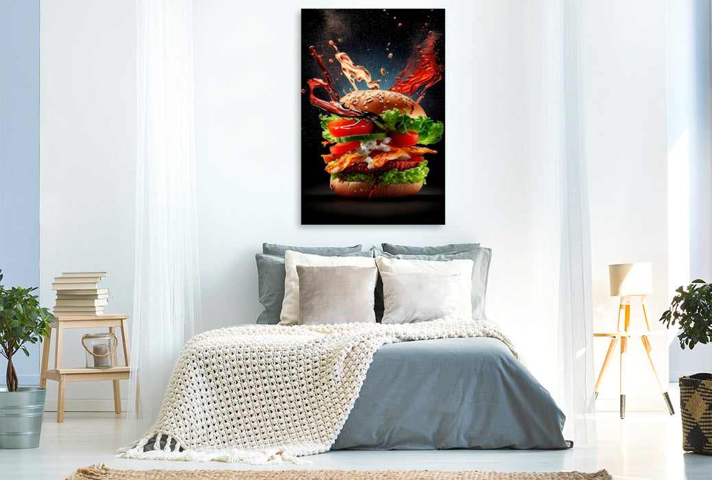 Premium textile canvas Burger 