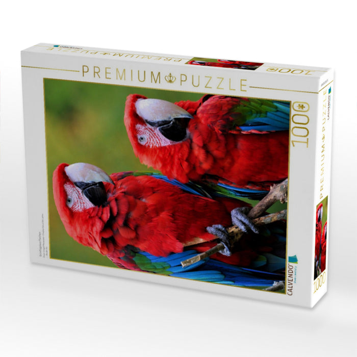 Grünflügelara Pärchen - CALVENDO Foto-Puzzle'