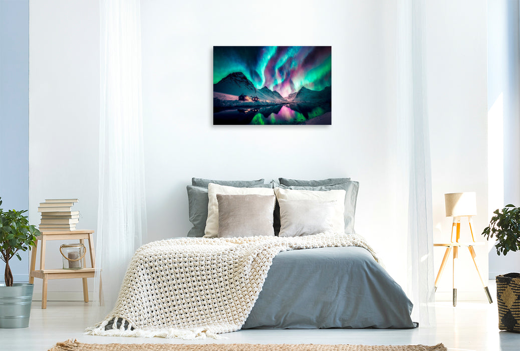 Premium textile canvas Aurora Borealis 