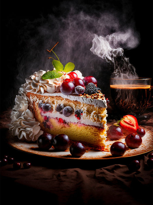Obsttorte mit Baiserhaube - CALVENDO Foto-Puzzle'