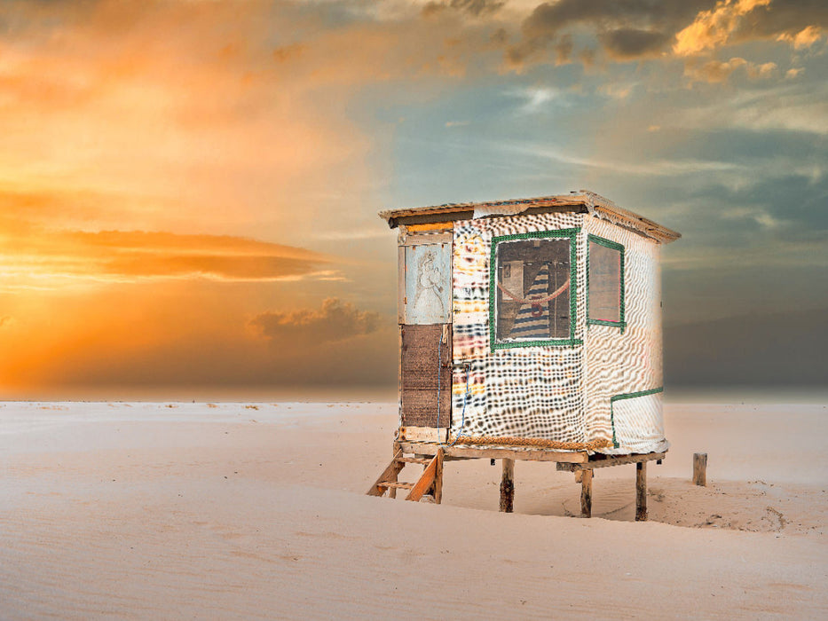 Fernglas mit Blick aufs Meer - CALVENDO Foto-Puzzle'