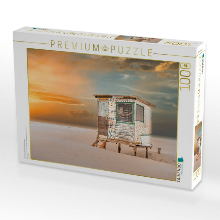 Fernglas mit Blick aufs Meer - CALVENDO Foto-Puzzle'