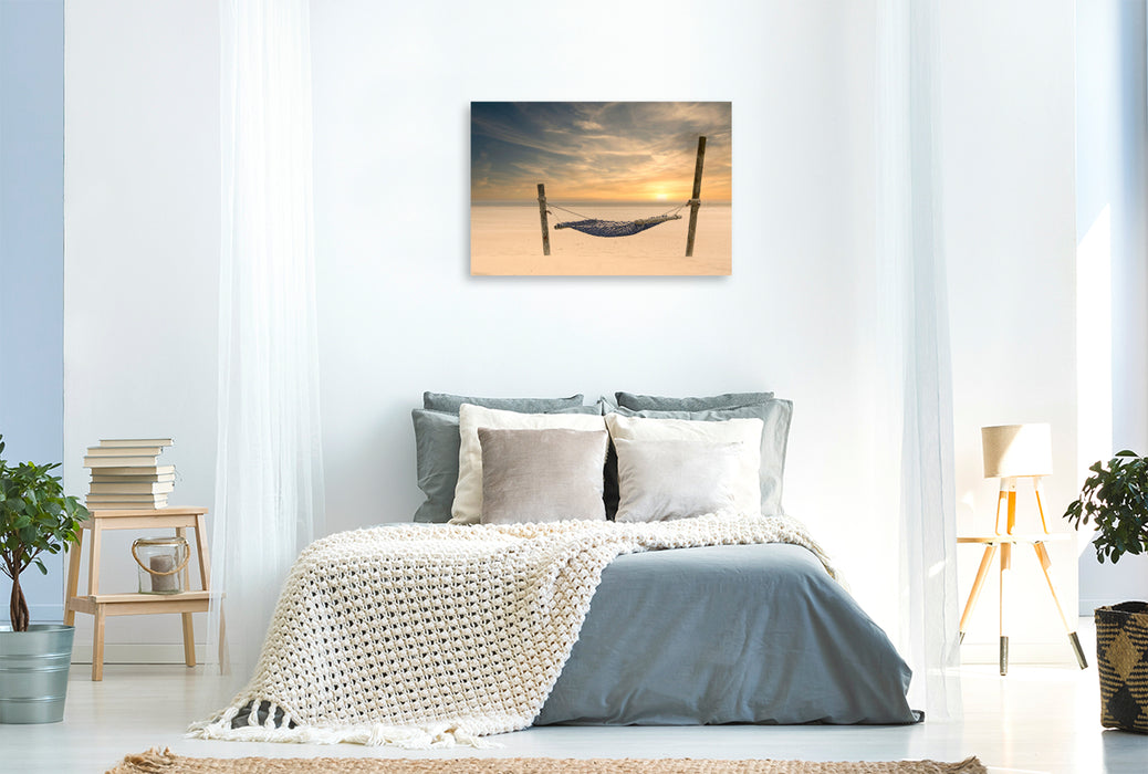 Premium textile canvas A motif from the calendar Let's go to the sea 